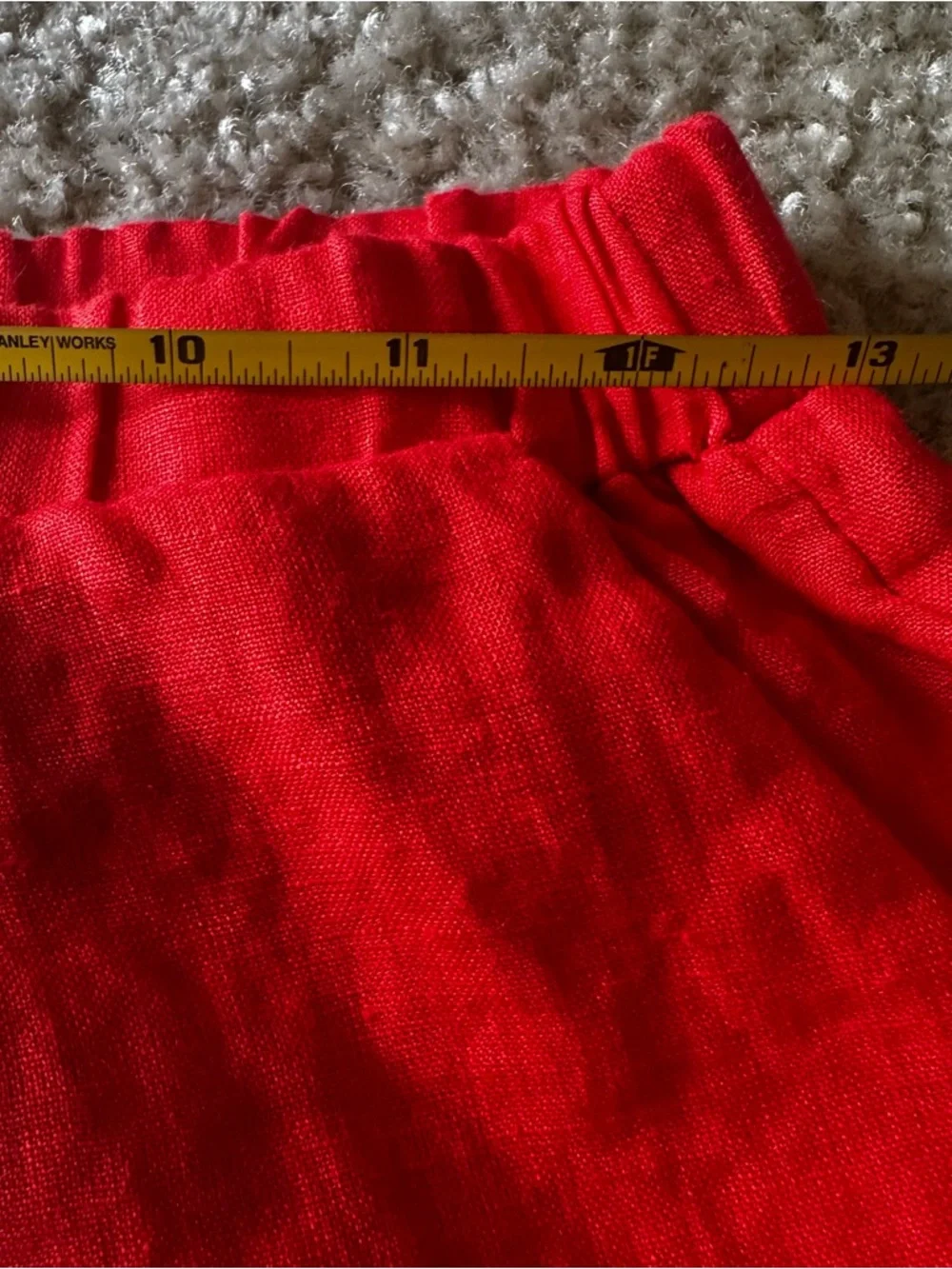 PQ Swim Women’s 100% LINEN Red Shorts Size XS / S Beach Lounge Resort NWOT - Picture 9 of 11